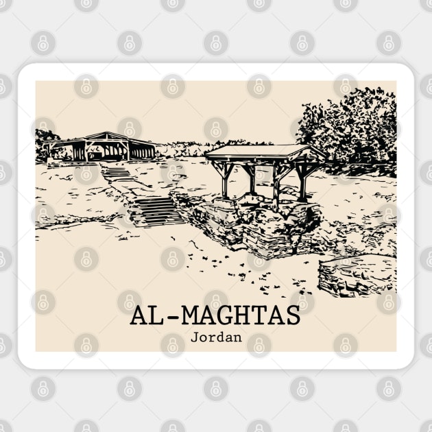 Al-Maghtas - Jordan Magnet by Lakeric